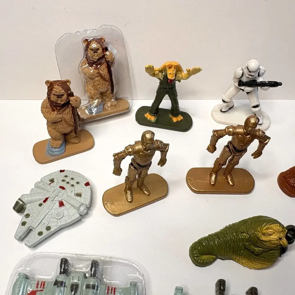 Vintage Star Wars Micro Machines & Mini Figures Lot - Galoob Hasbro Pod Disney